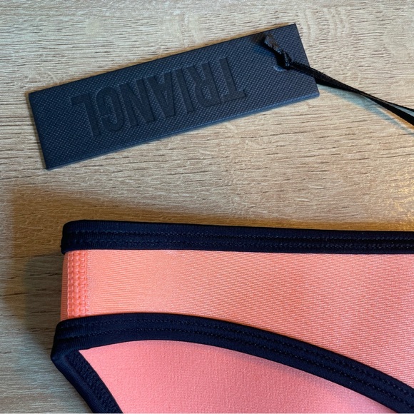 TRIANGL Neoprene Neon Coral Swim Bottoms - Picture 6 of 8